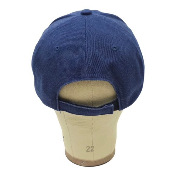 Nike Swoosh Cotton Twill Strapback Cap Hat Baseball Golf Trucker Blue - Picture 4 of 14